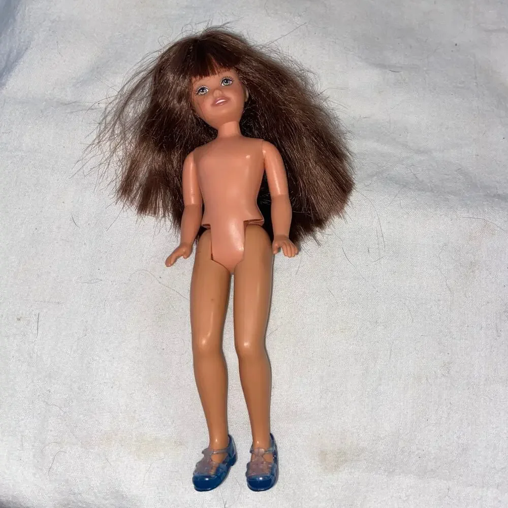 Vtg Whitney Fashion Doll Brunette Stacie Friend 8 in Hazel Eyes Naked Barbie